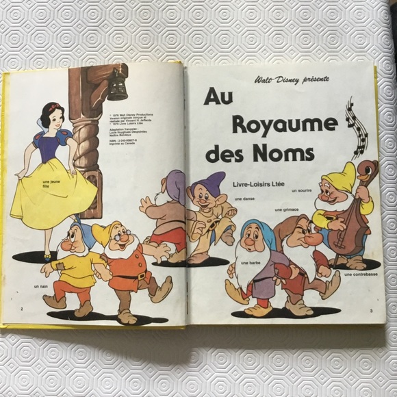 [4/35$] Vintage Disney Book Ay Royaume des Noms 1976 - Picture 4 of 9